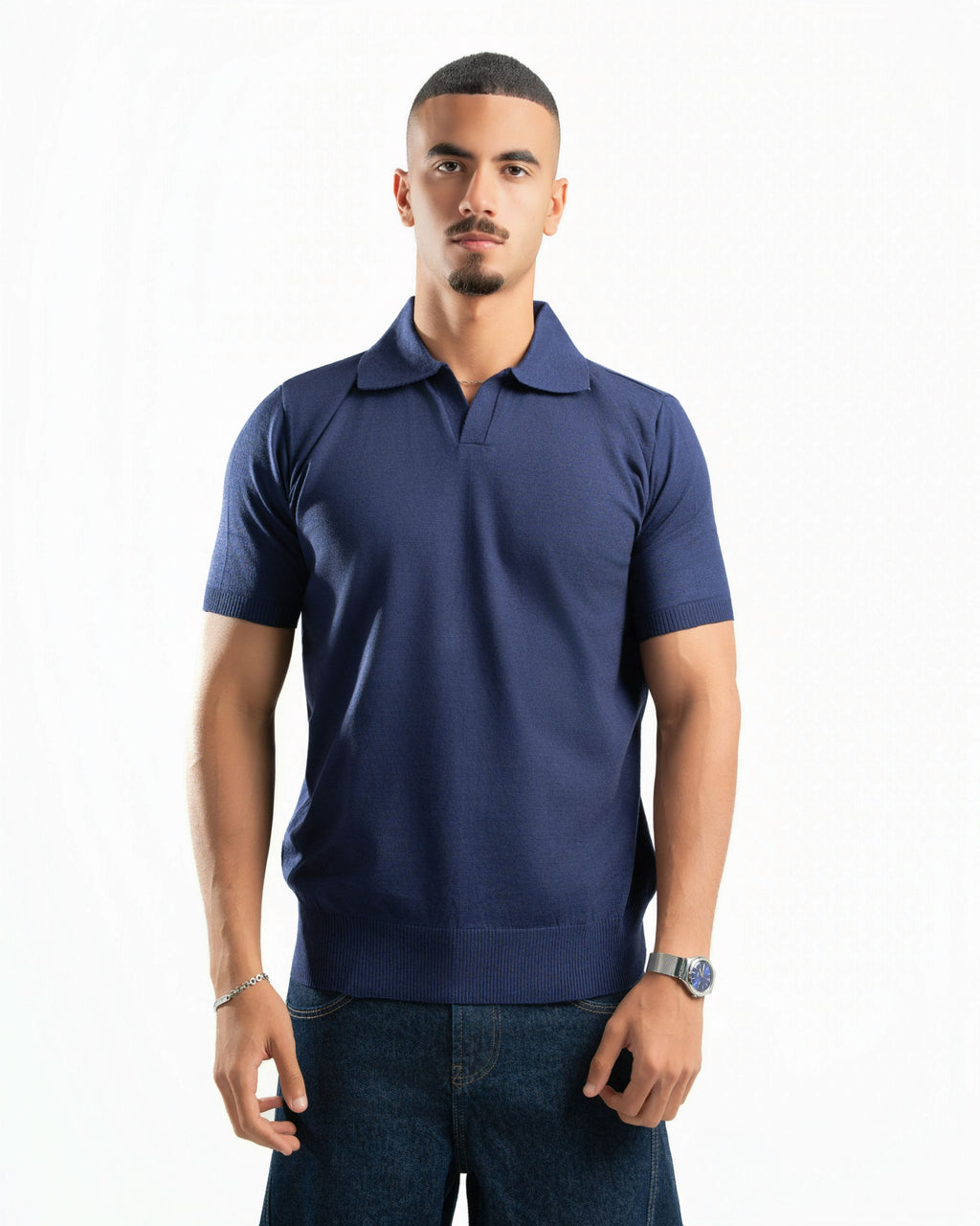 Riviera Knit Polo Navy