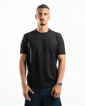 Basic Knit T-Shirt Black