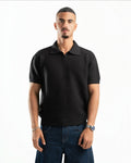 Monaco Knit Polo Black