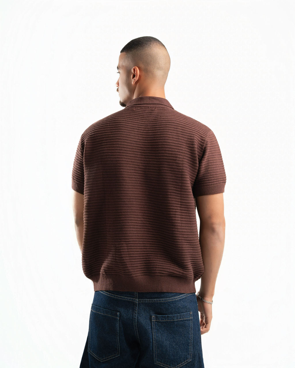 Monaco Knit Polo Brown