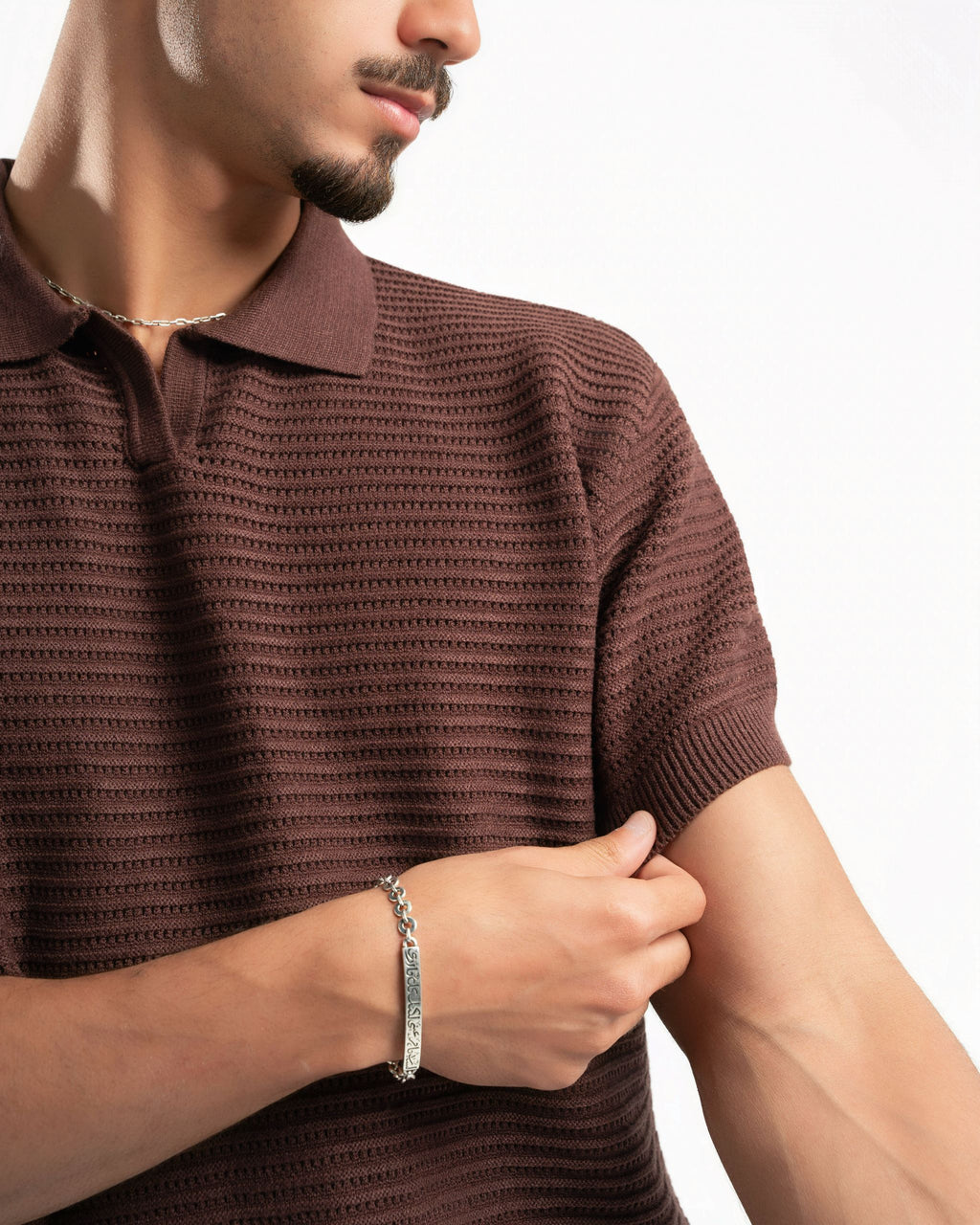 Monaco Knit Polo Brown