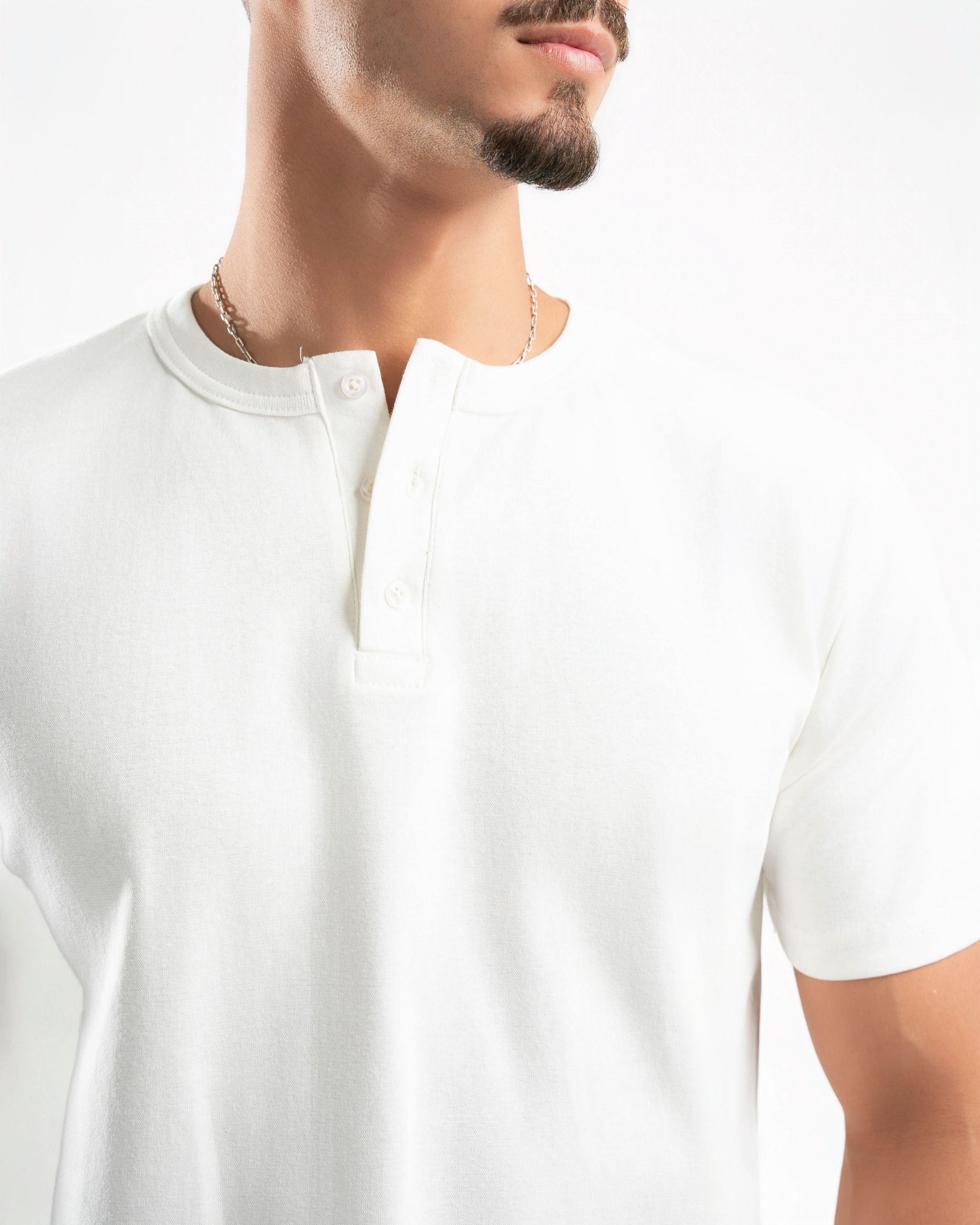 Essential Henley Shirt White