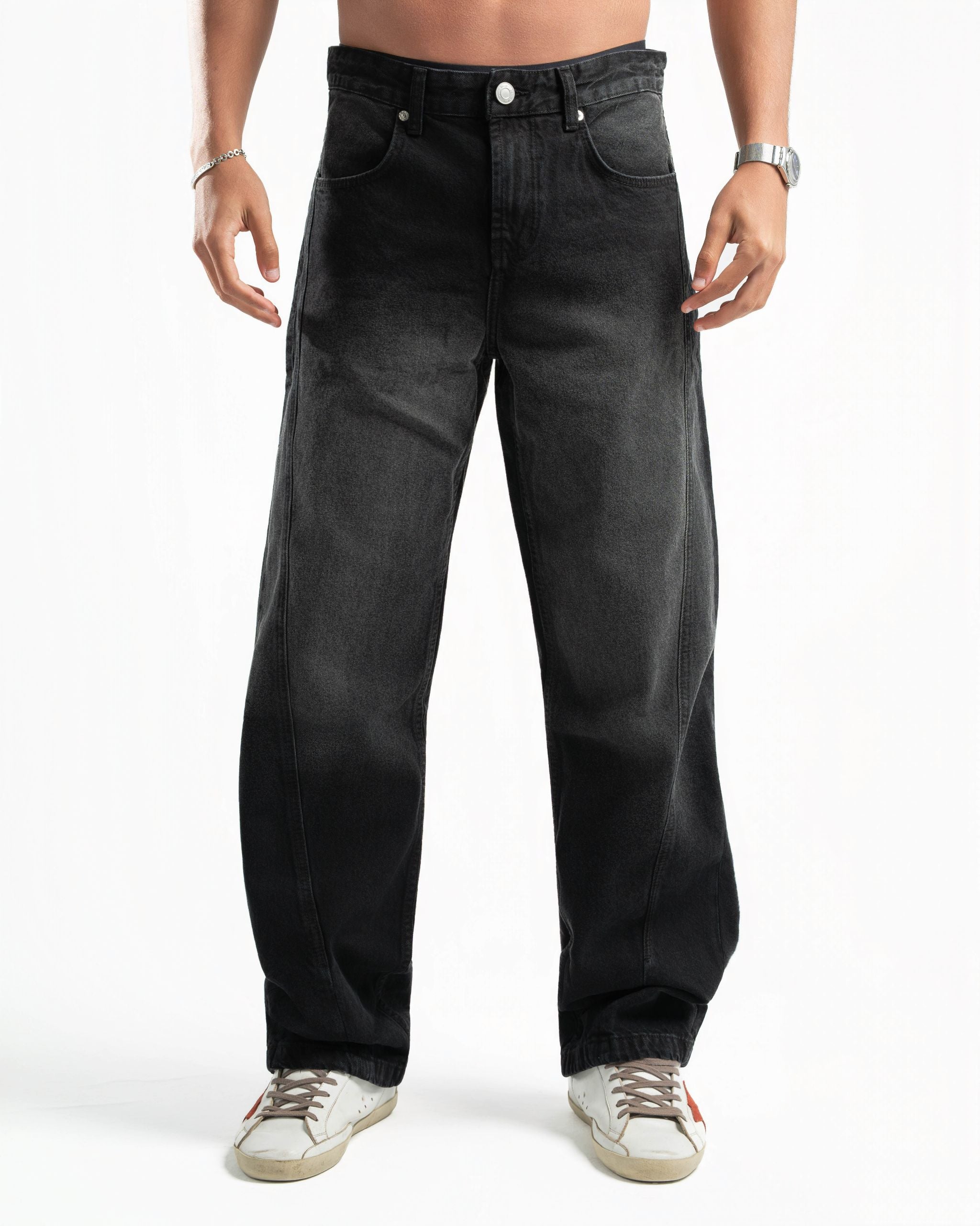 Stripe Denim Black