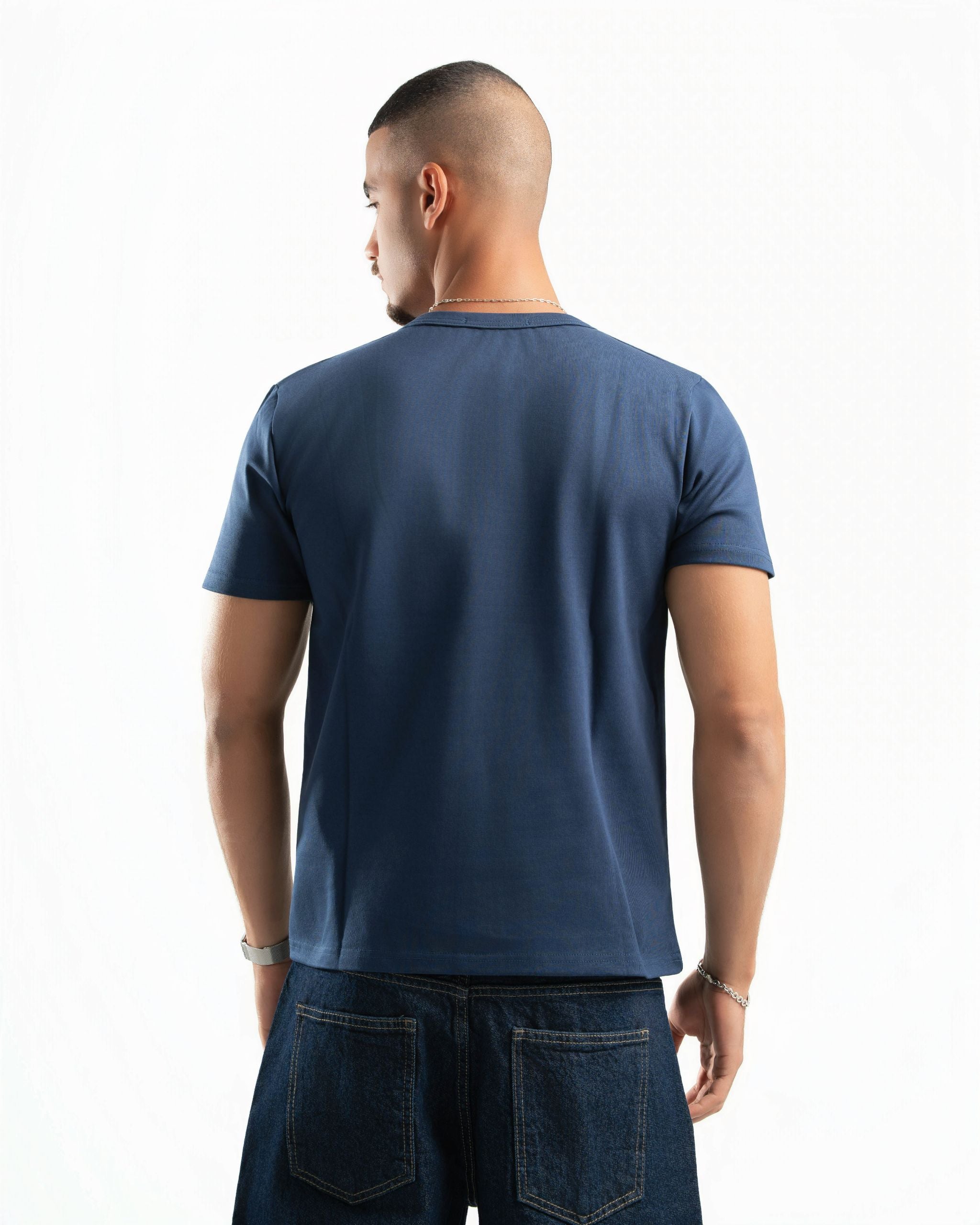 Essential Henley Shirt Navy