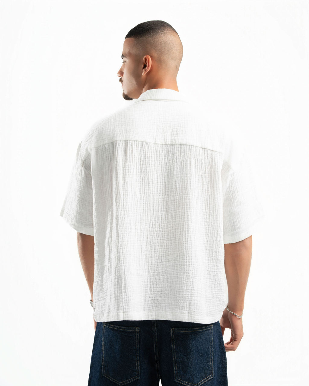 Capri Half Sleeve Shirt White