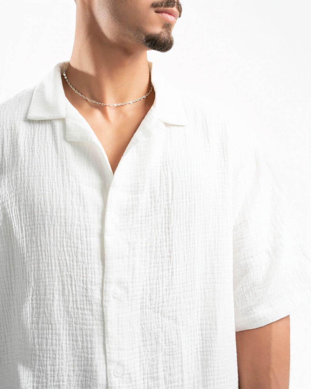 Capri Half Sleeve Shirt White