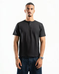 Essential Henley Shirt Black